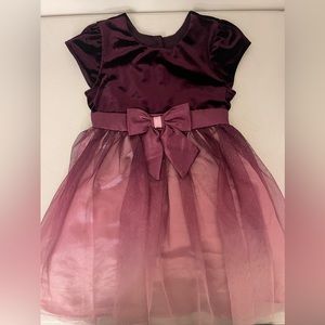 Girls 4T Purple Ombre Jona Michelle Holiday Dress EUC